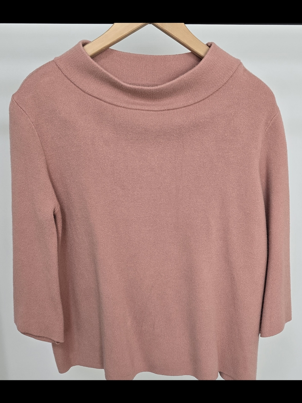 Fate Dusty Rose Cowl-Neck Knit Sweater
